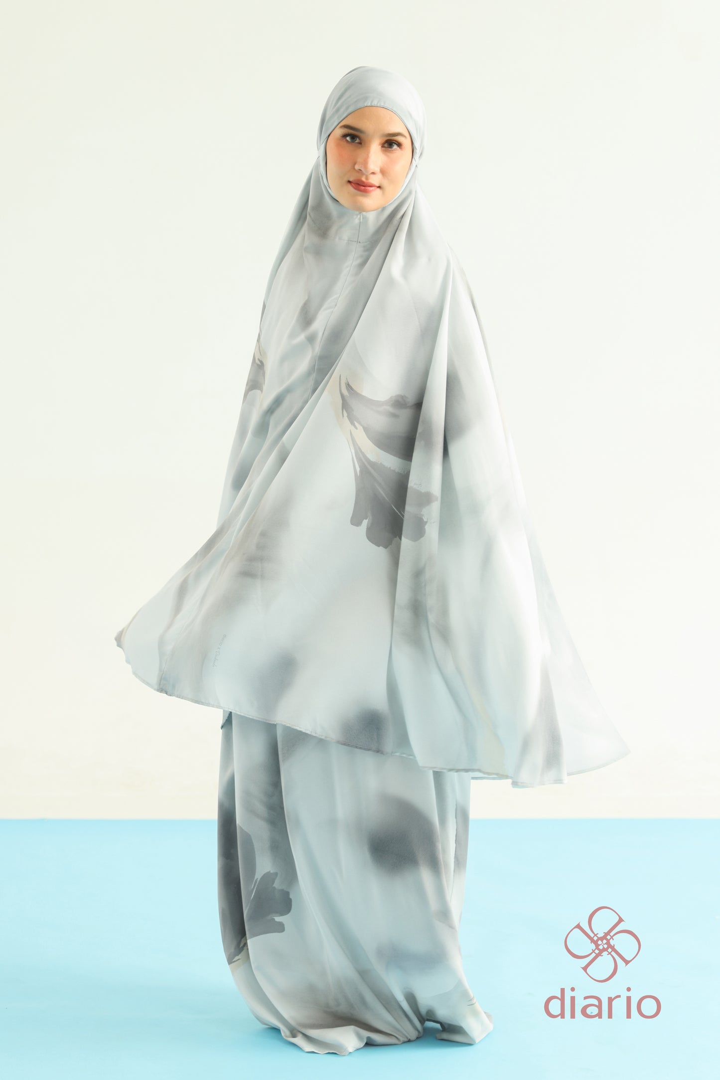 Diario x Dwihanda - Mukena Travel Samudra Prayer Set 2in1 Free Sejadah Travel