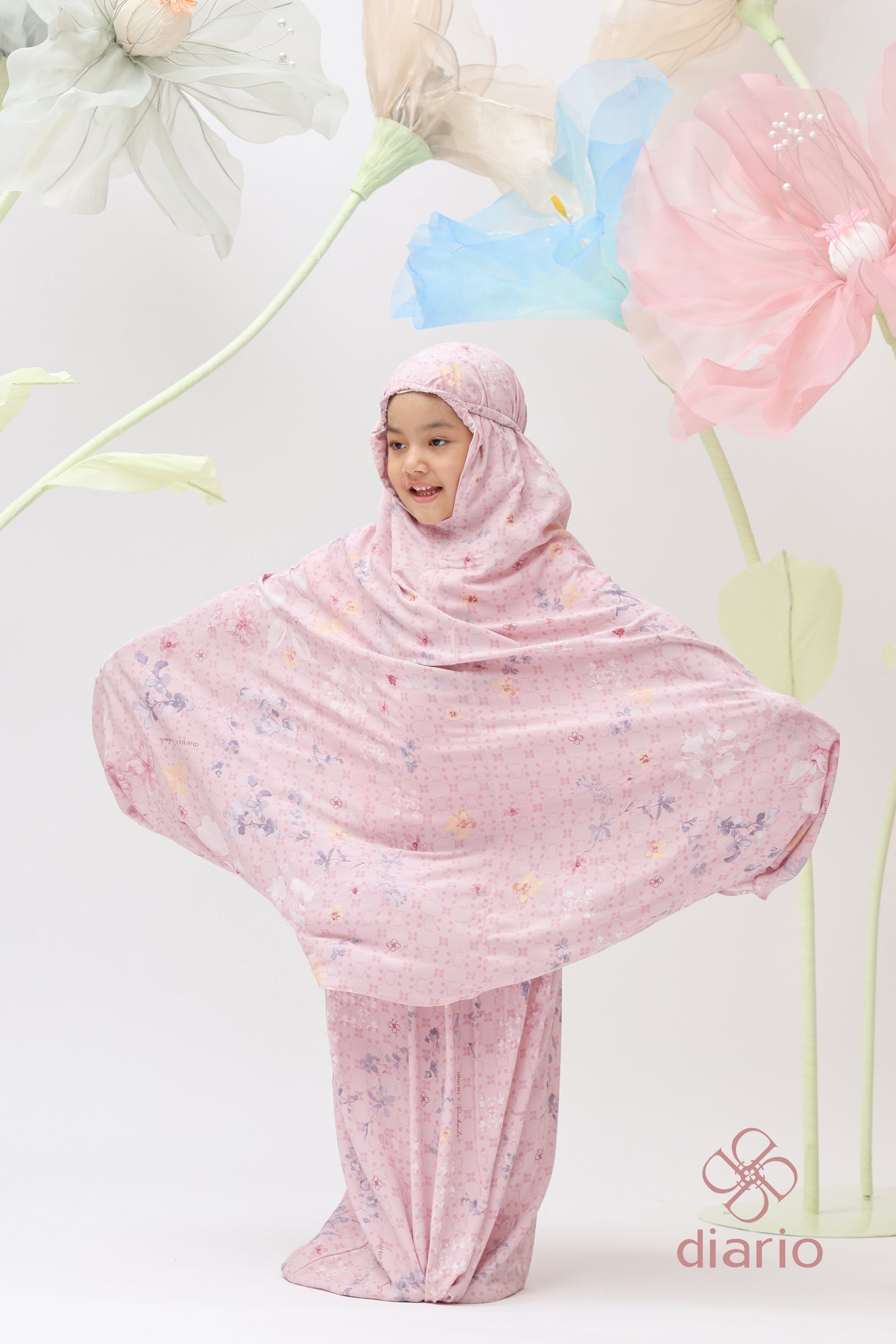 Diario x Dwihanda - Mukena Rekah Kids Free Sejadah Travel