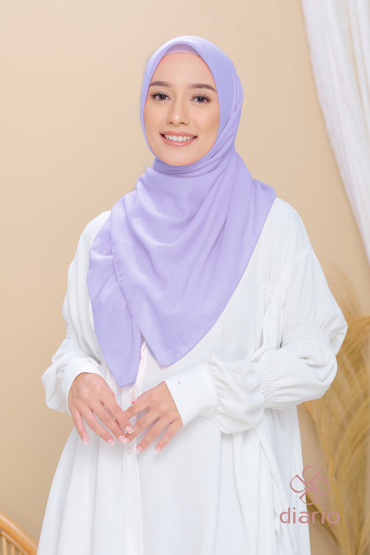 Diario - Kerudung Segi Empat Paris Premium Plain Scarf