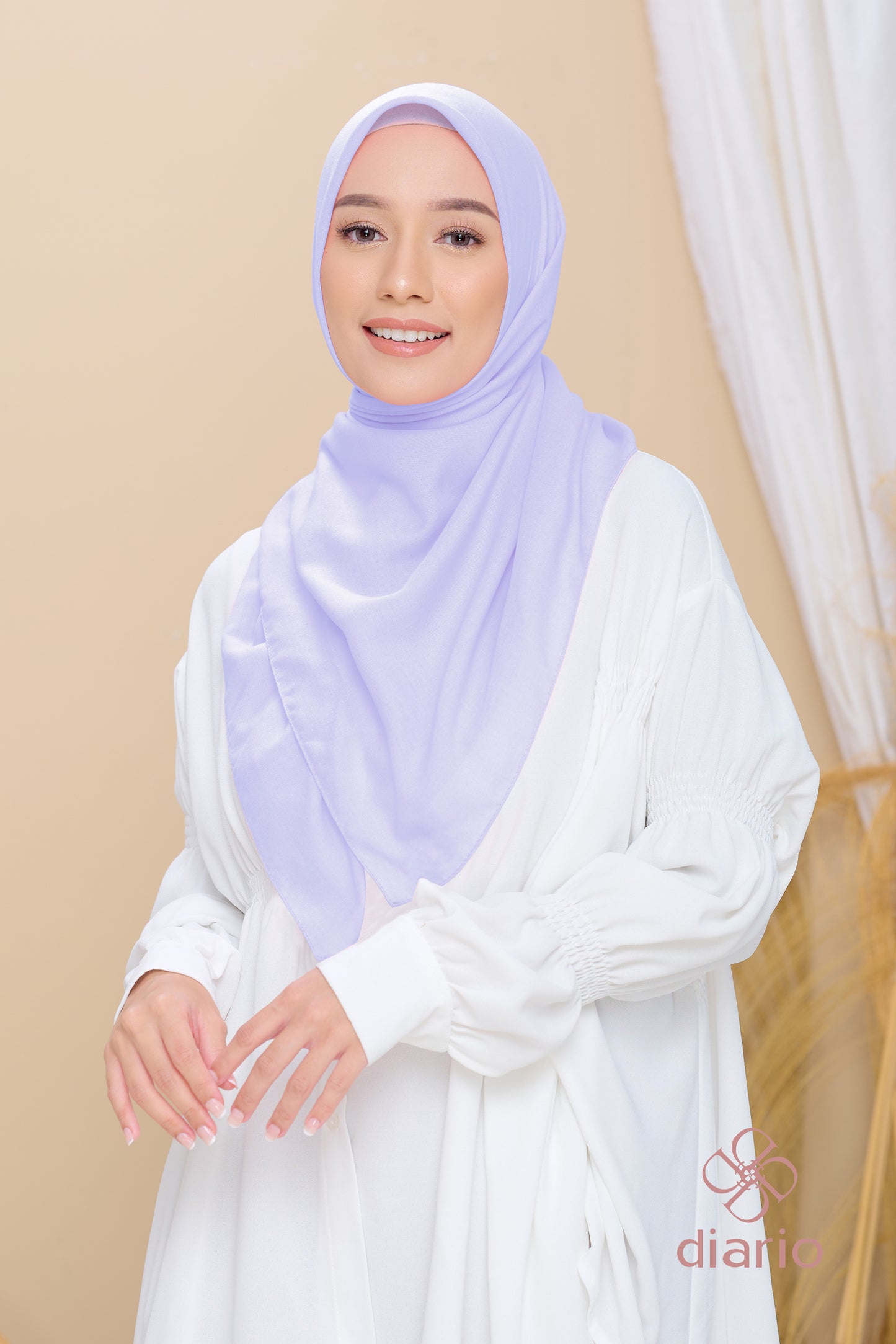 Diario - Kerudung Segi Empat Paris Premium Plain Scarf