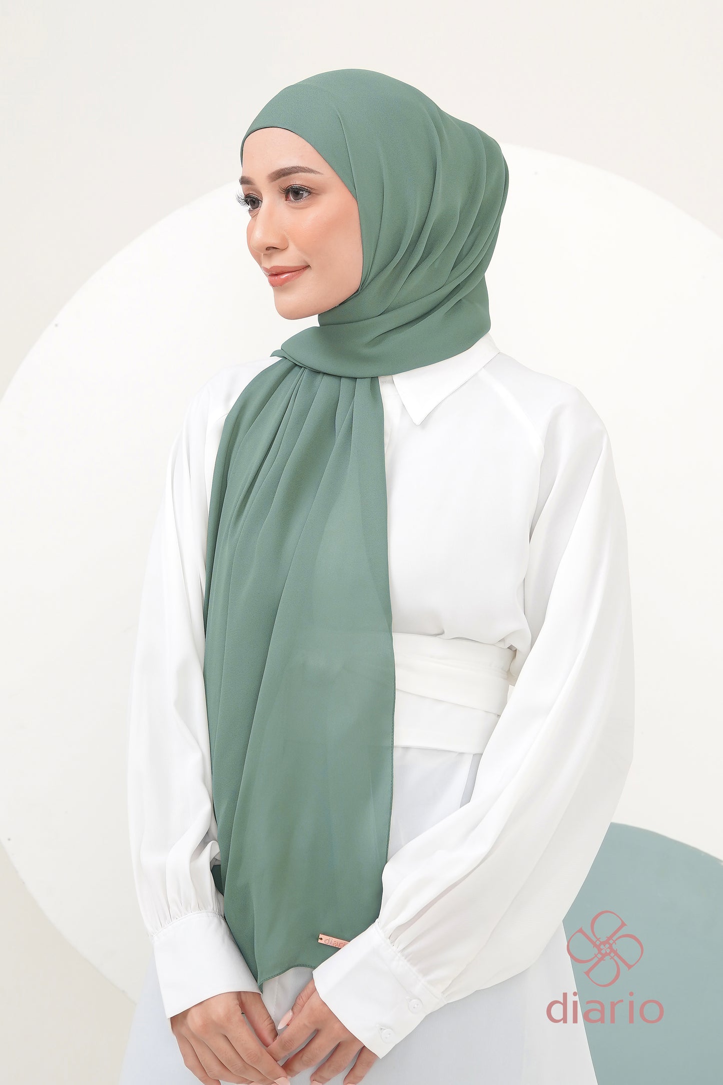 Diario - Pashmina Instant 2 in 1 Inner Ceruty Premium