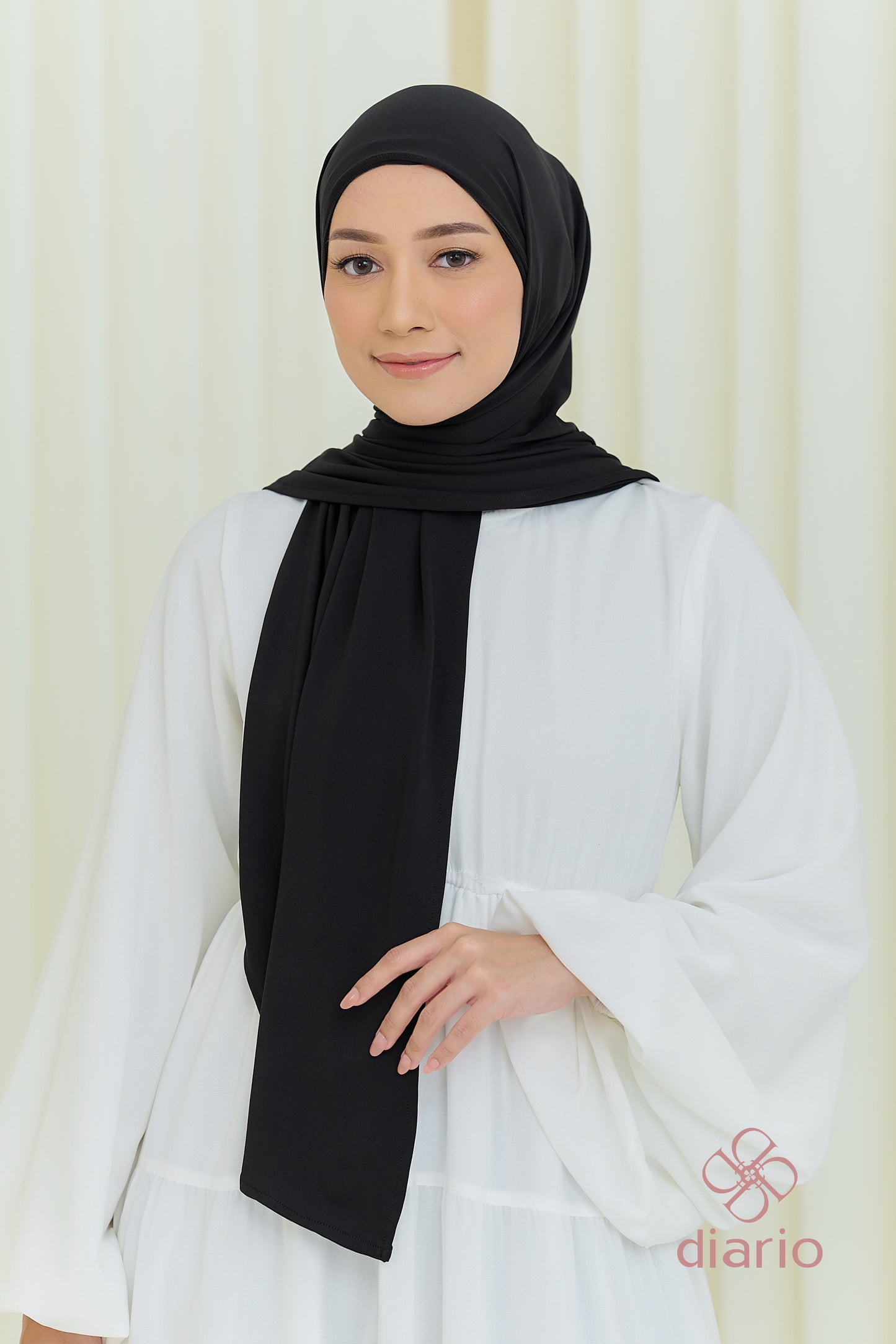 Diario - Pashmina Kaos Jersey Ciput Instan Premium Claire Series