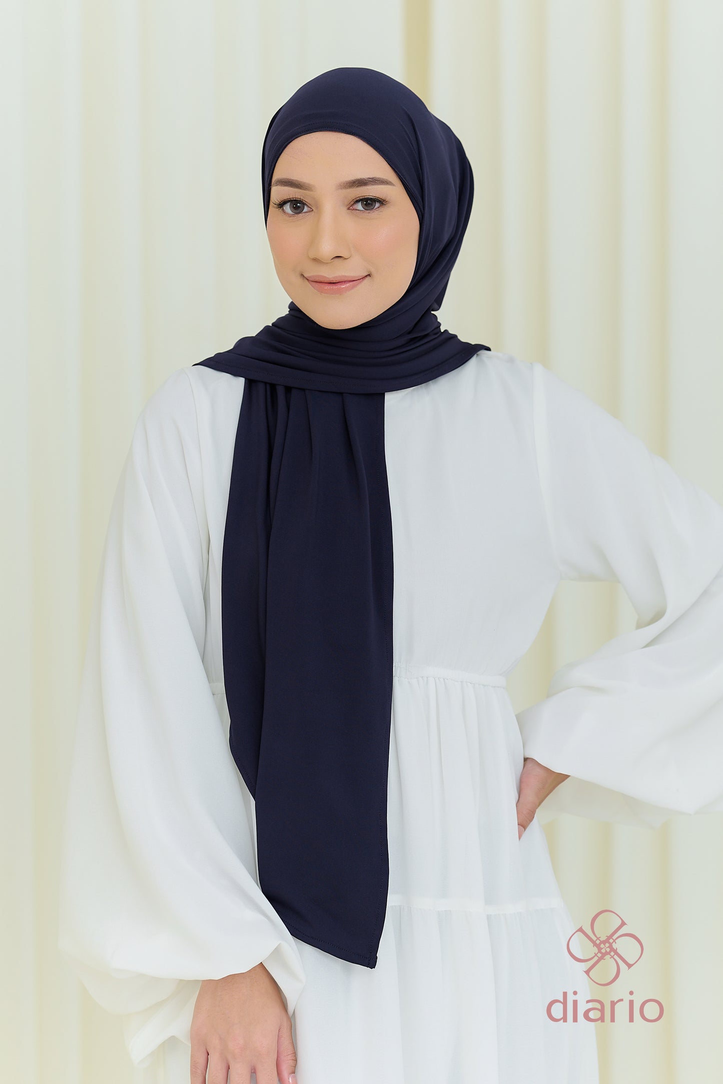 Diario - Pashmina Kaos Jersey Ciput Instan Premium Claire Series