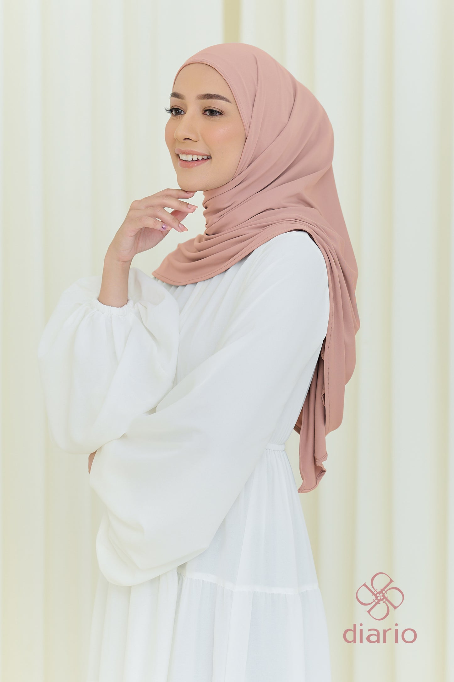 Diario - Pashmina Kaos Jersey Ciput Instan Premium Claire Series