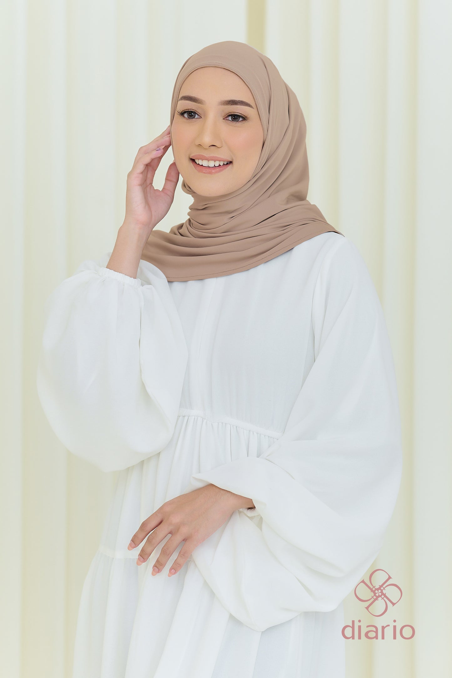 Diario - Pashmina Kaos Jersey Ciput Instan Premium Claire Series