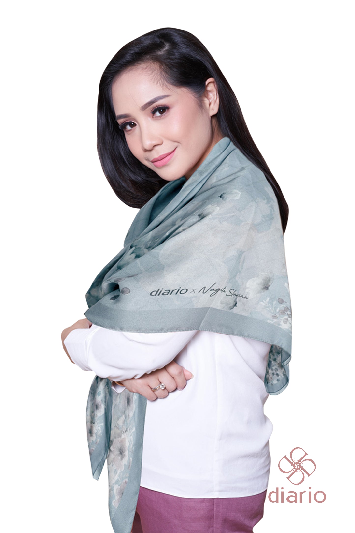 Diario x Nagita Slavina - Ultrafine Adara Series Scarf Kerudung Segi Empat