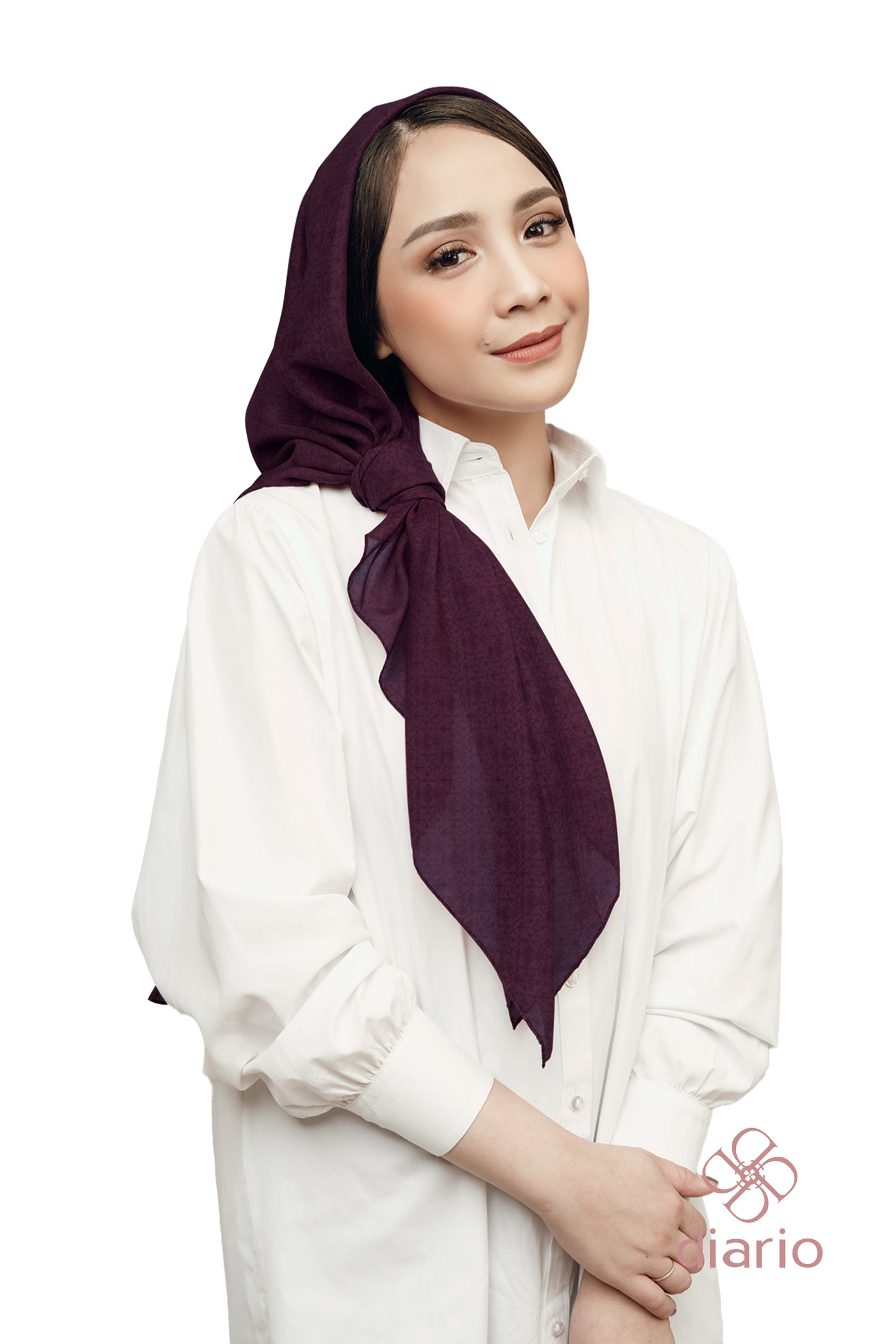 Diario x Nagita Slavina - Ultrafine Plain Scarf Kerudung Segi Empat