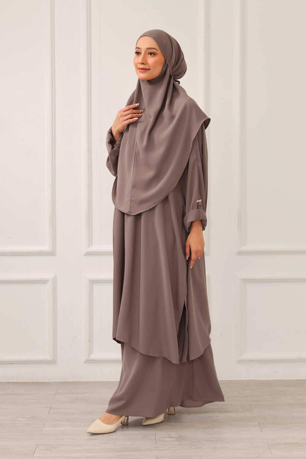 Giani Abaya Tunik Set Khimar Haji dan Umrah