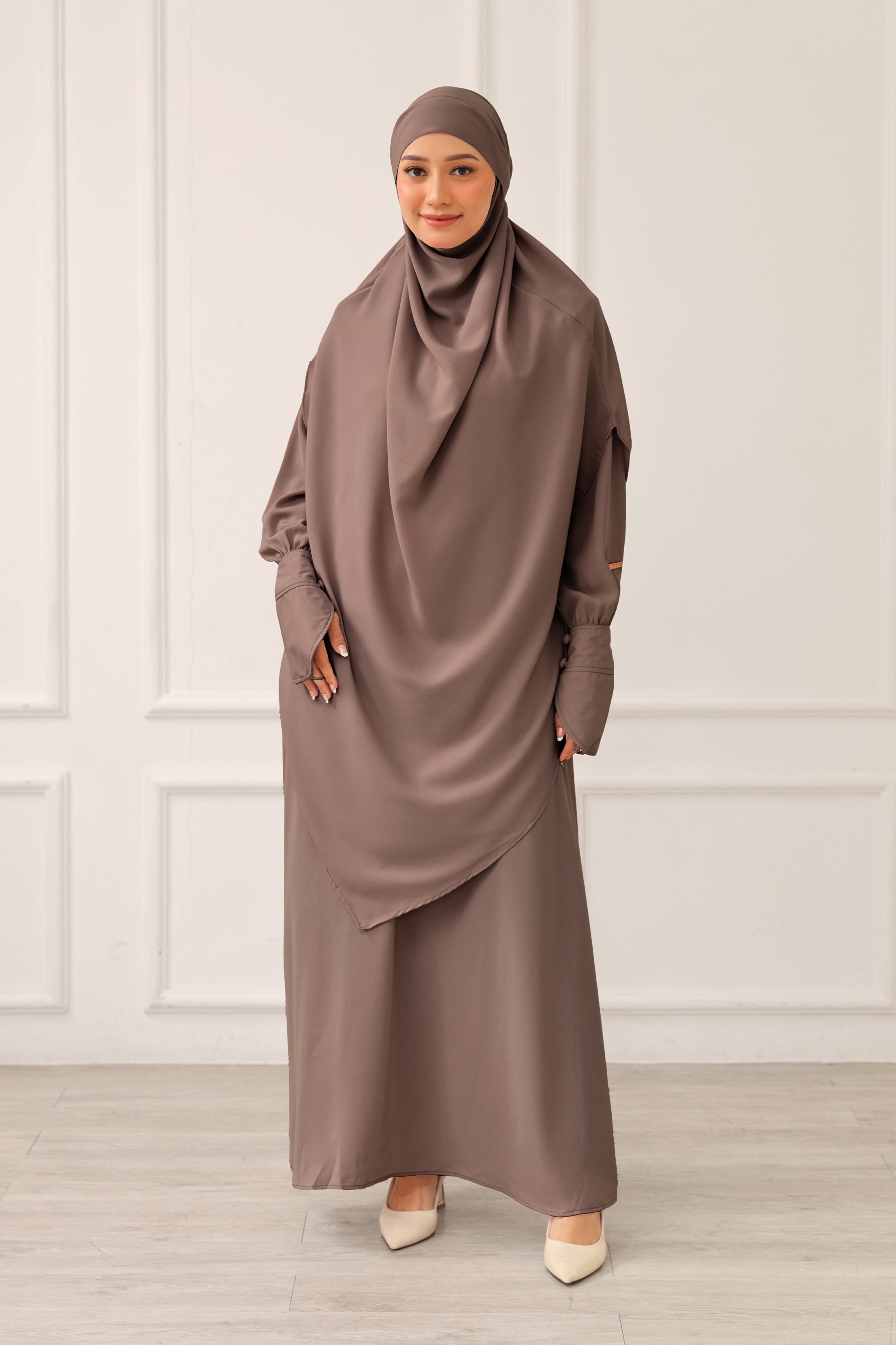 Yerra Abaya Set Khimar Haji dan Umrah