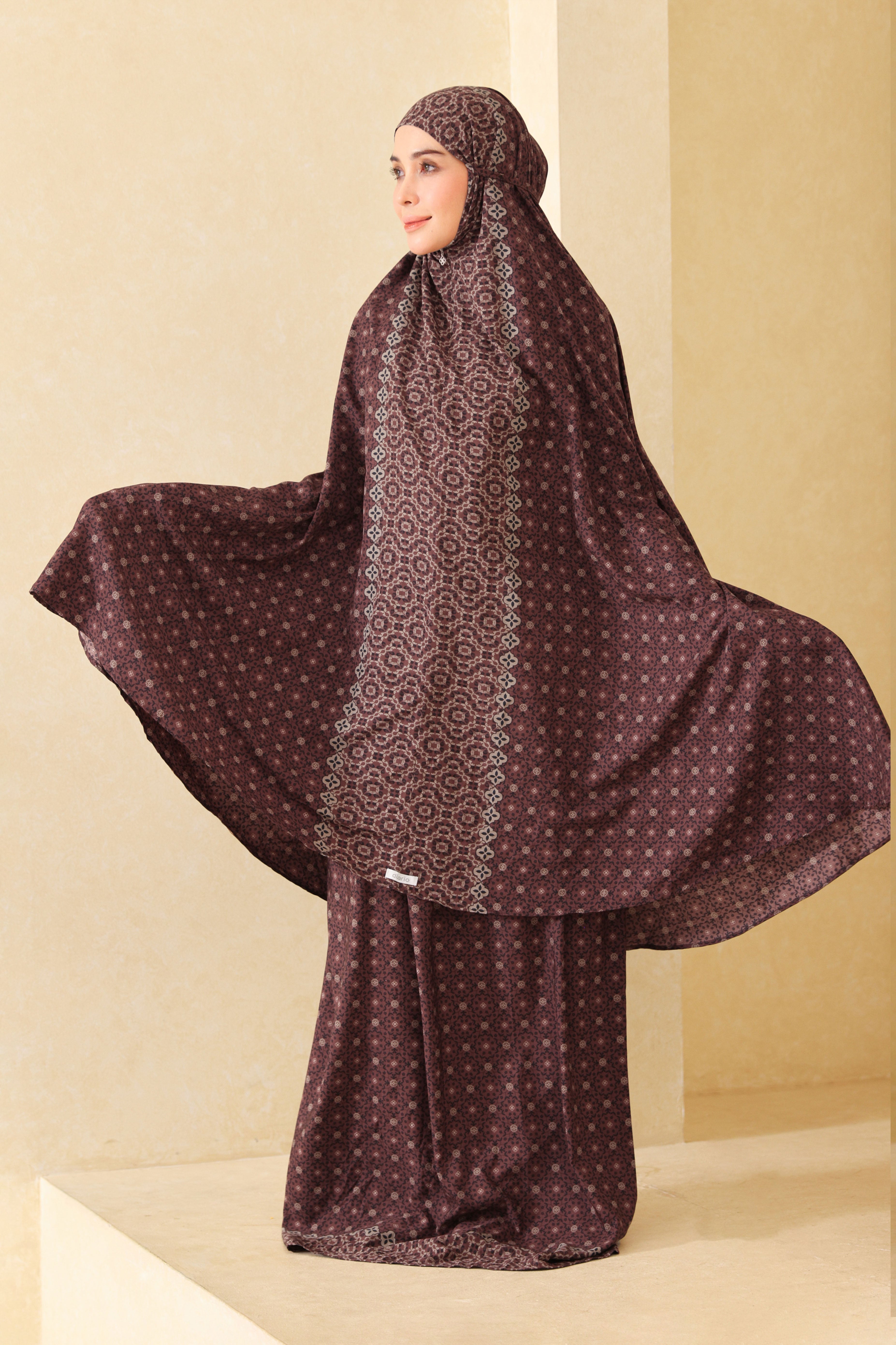 Mukena Travel Gemma Prayer Set 2in1 Free Sejadah Travel