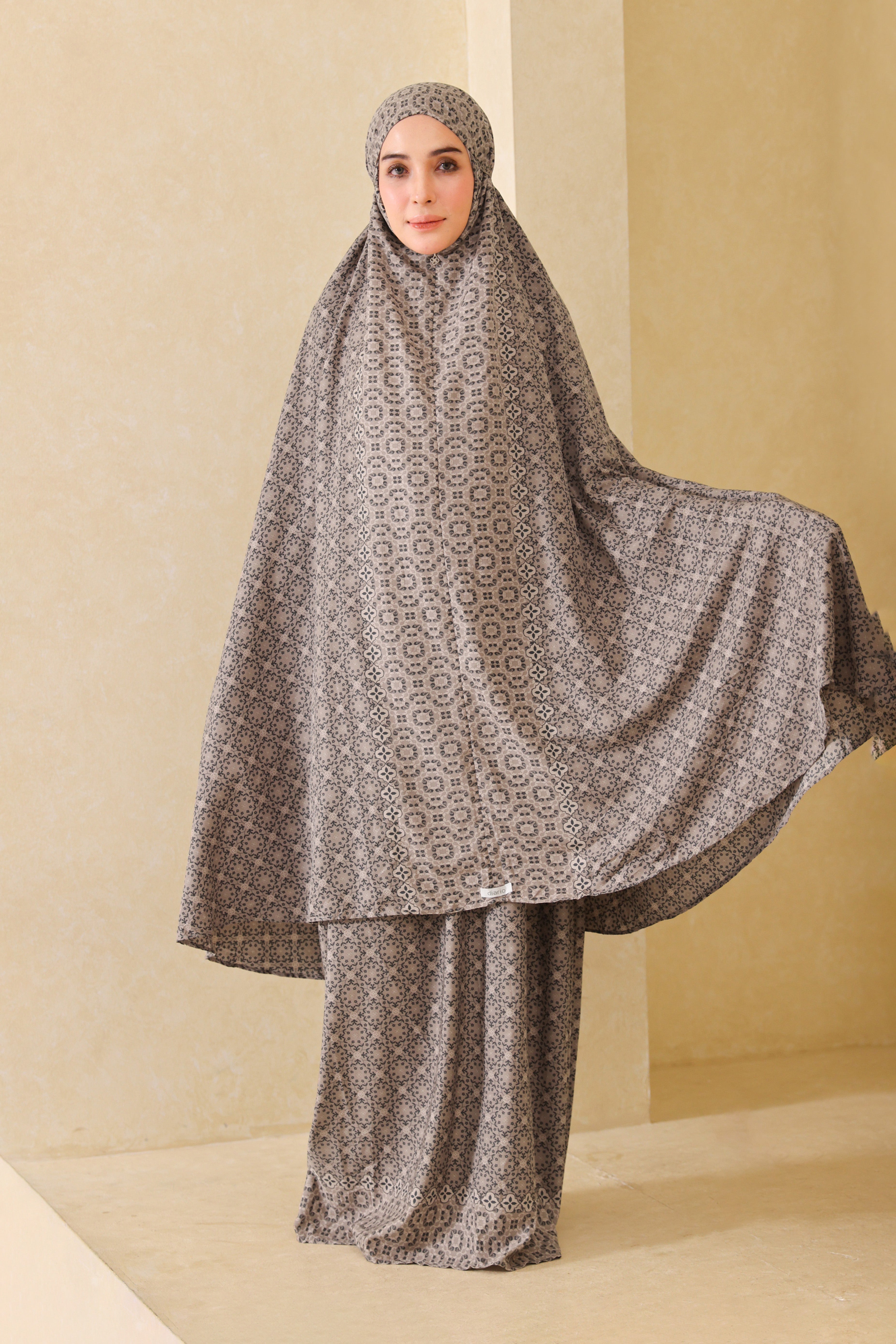 Mukena Travel Gemma Prayer Set 2in1 Free Sejadah Travel