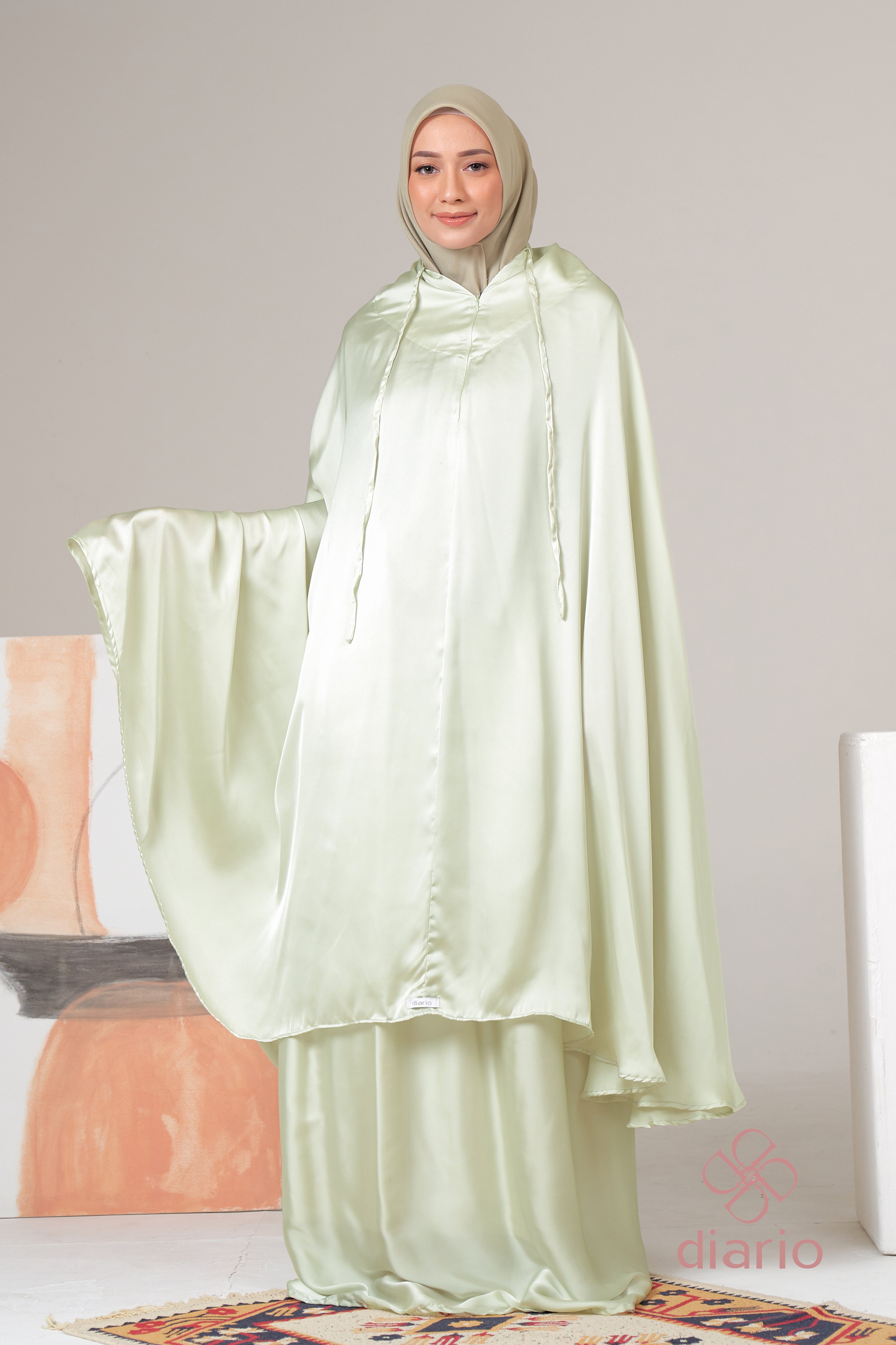 Diario - Mukena Traveling 2 in 1 Plain