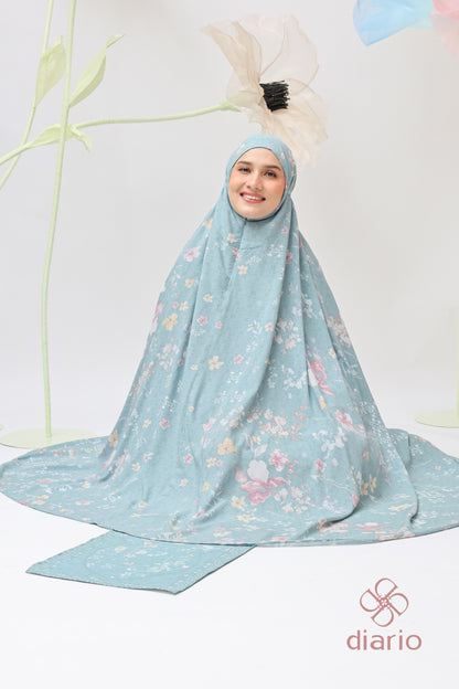 Diario x Dwihanda - Mukena Rekah Prayer Set 2in1 Free Sejadah Travel