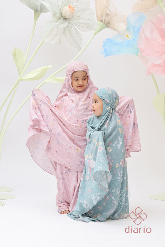 Diario x Dwihanda - Mukena Rekah Kids Free Sejadah Travel