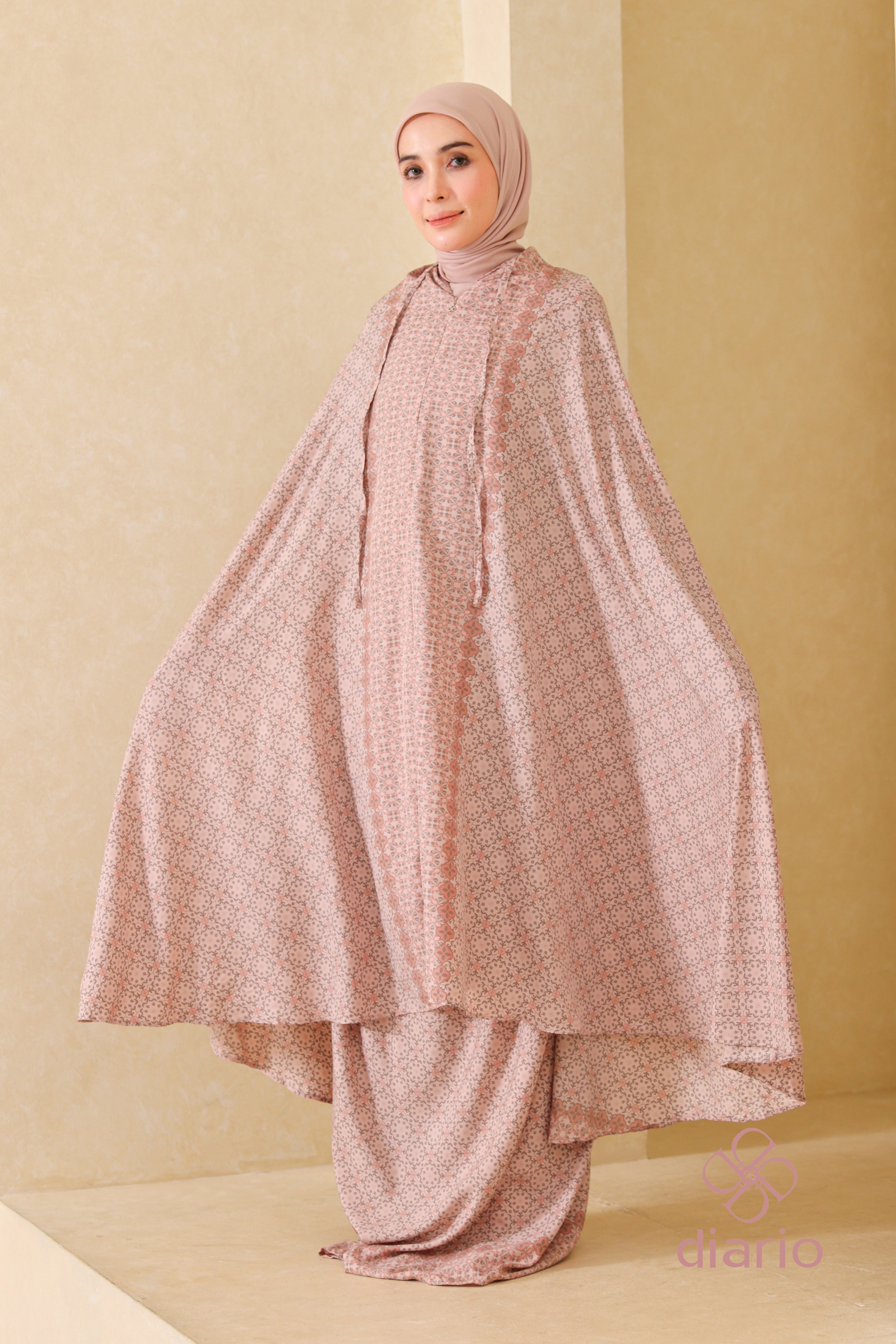 Diario - Mukena Travel Gemma Prayer Set 2in1 Free Sejadah Travel