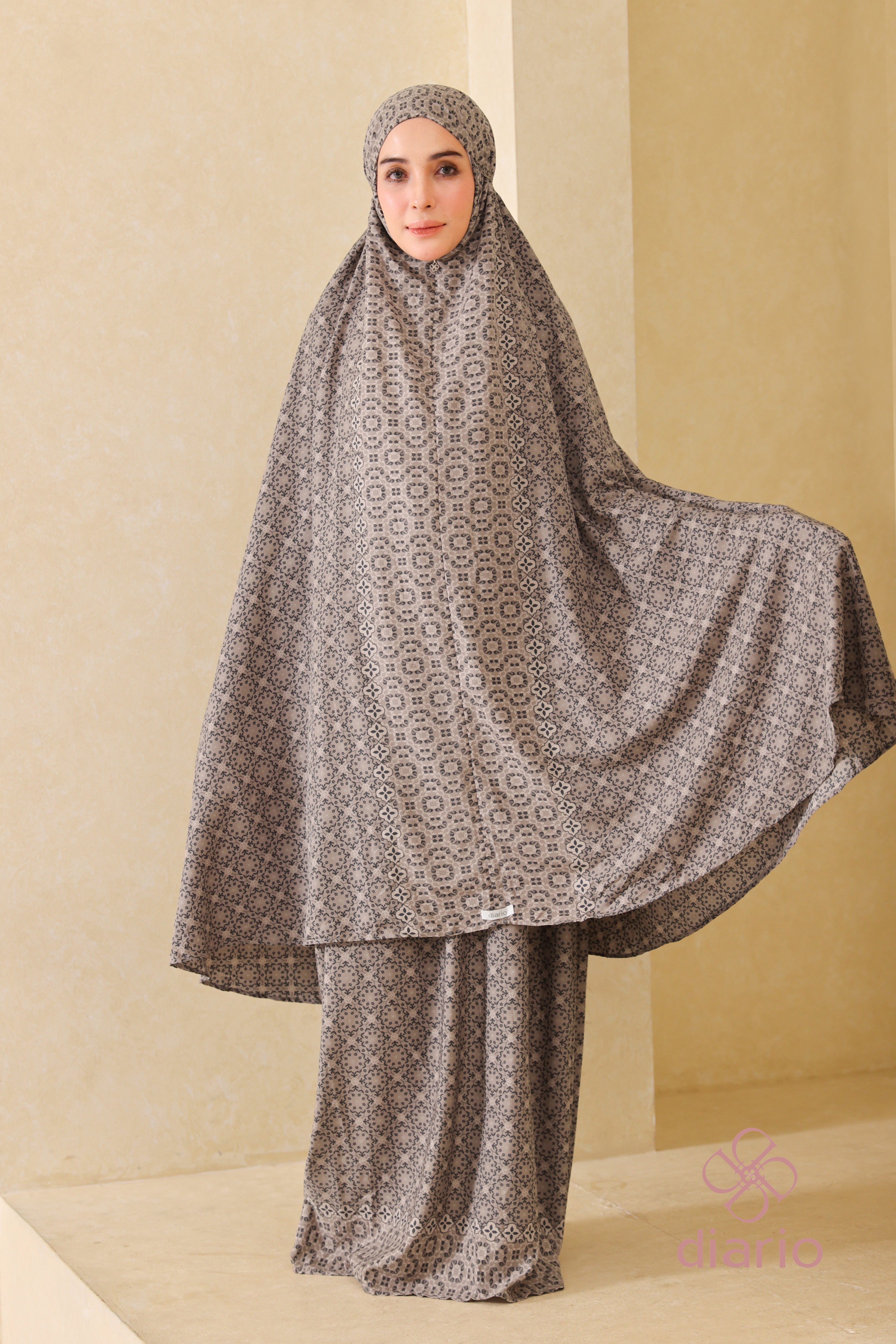 Diario - Mukena Travel Gemma Prayer Set 2in1 Free Sejadah Travel