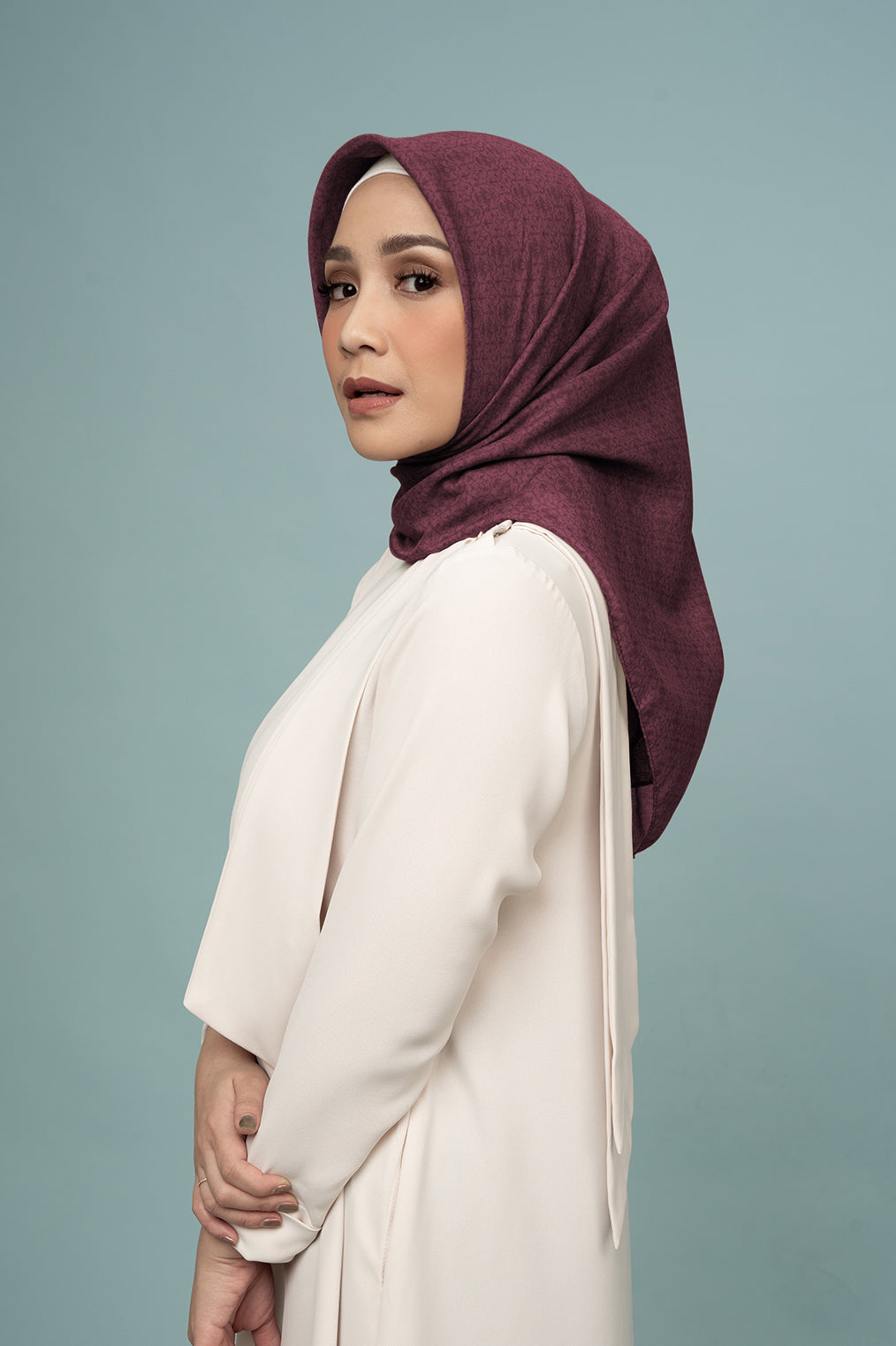 Diario x Nagita Slavina - Ultrafine Plain Scarf Kerudung Segi Empat