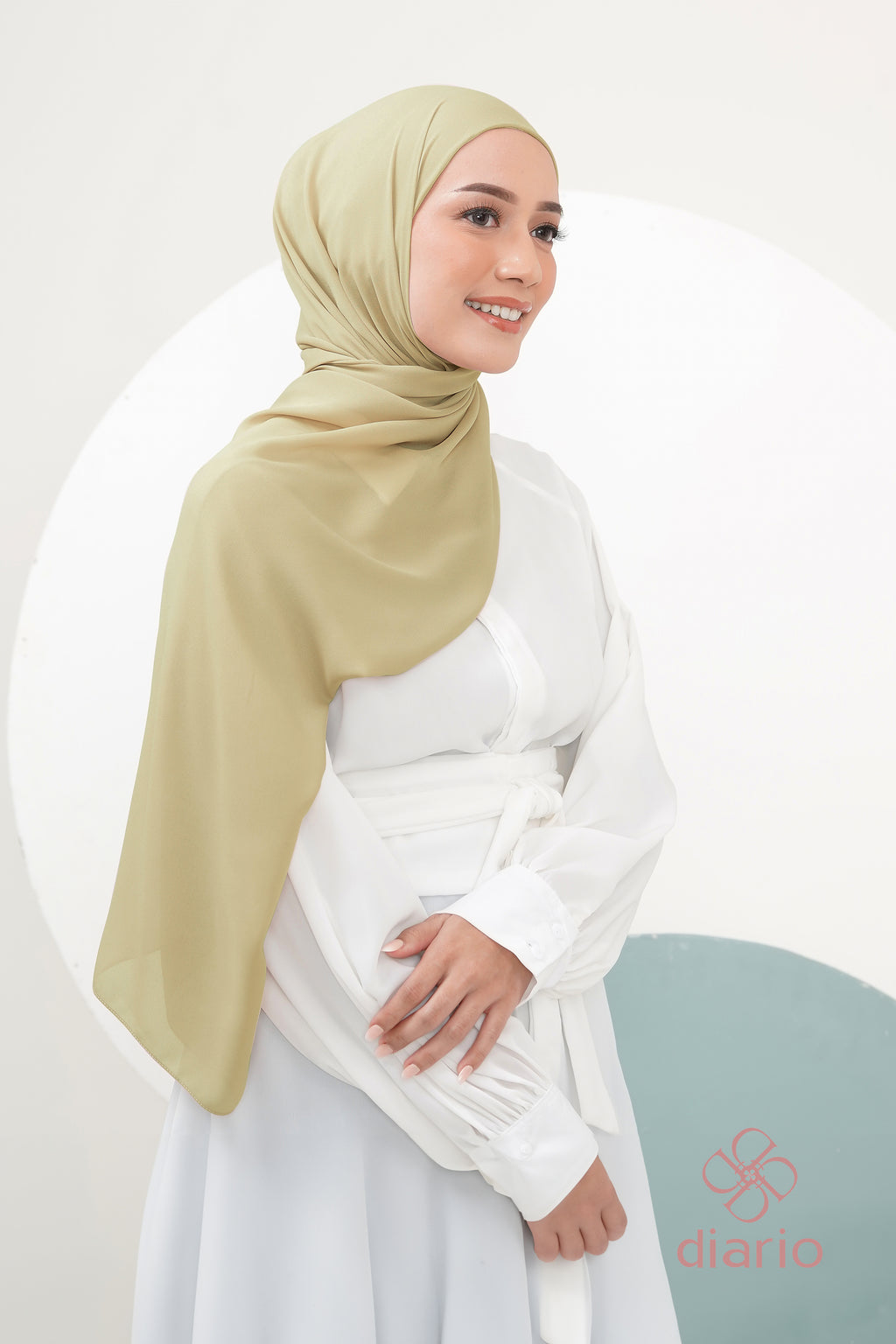 Diario - Pashmina Instant 2 in 1 Inner Ceruty Premium