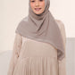 Diario - Kerudung Segi Empat Ultrafine Plain Scarf Grey Series