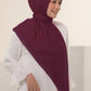 Diario - Kerudung Segi Empat Ultrafine Plain Scarf Voal Red Series