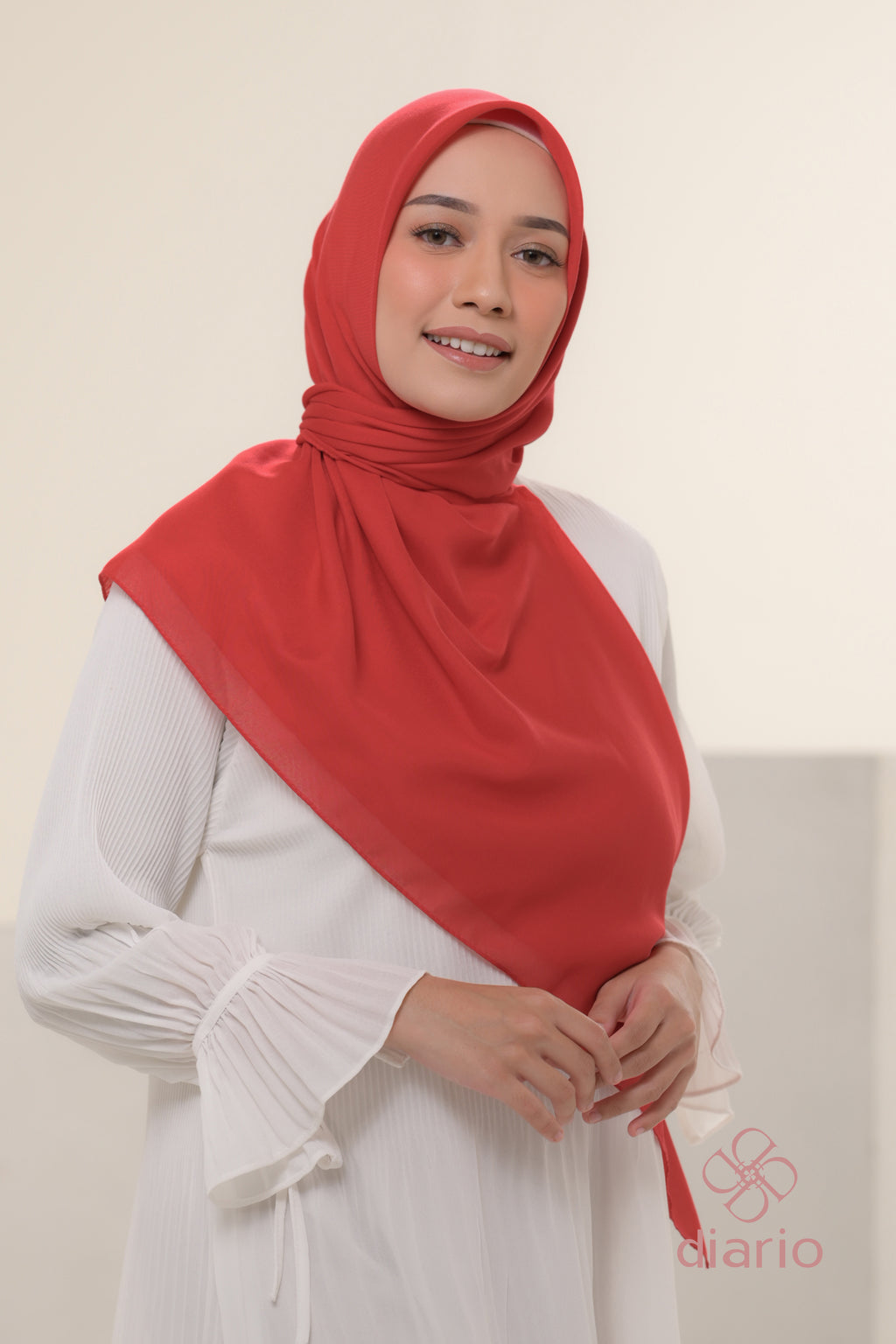 Diario - Kerudung Segi Empat Sahara Plain Scarf