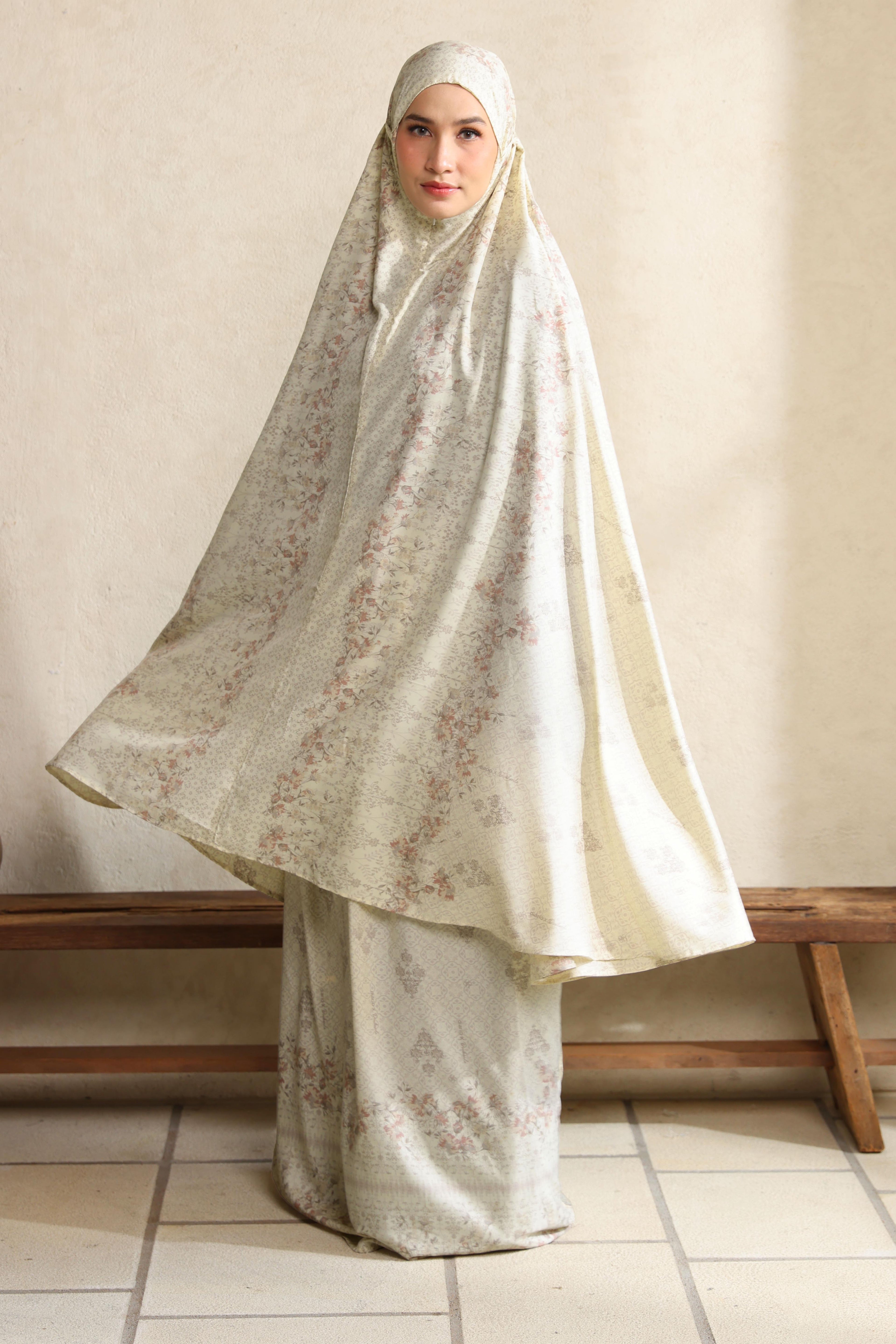 Diario x Dwihanda - Mukena Serenity Prayer Set 2in1 Free Sejadah Travel