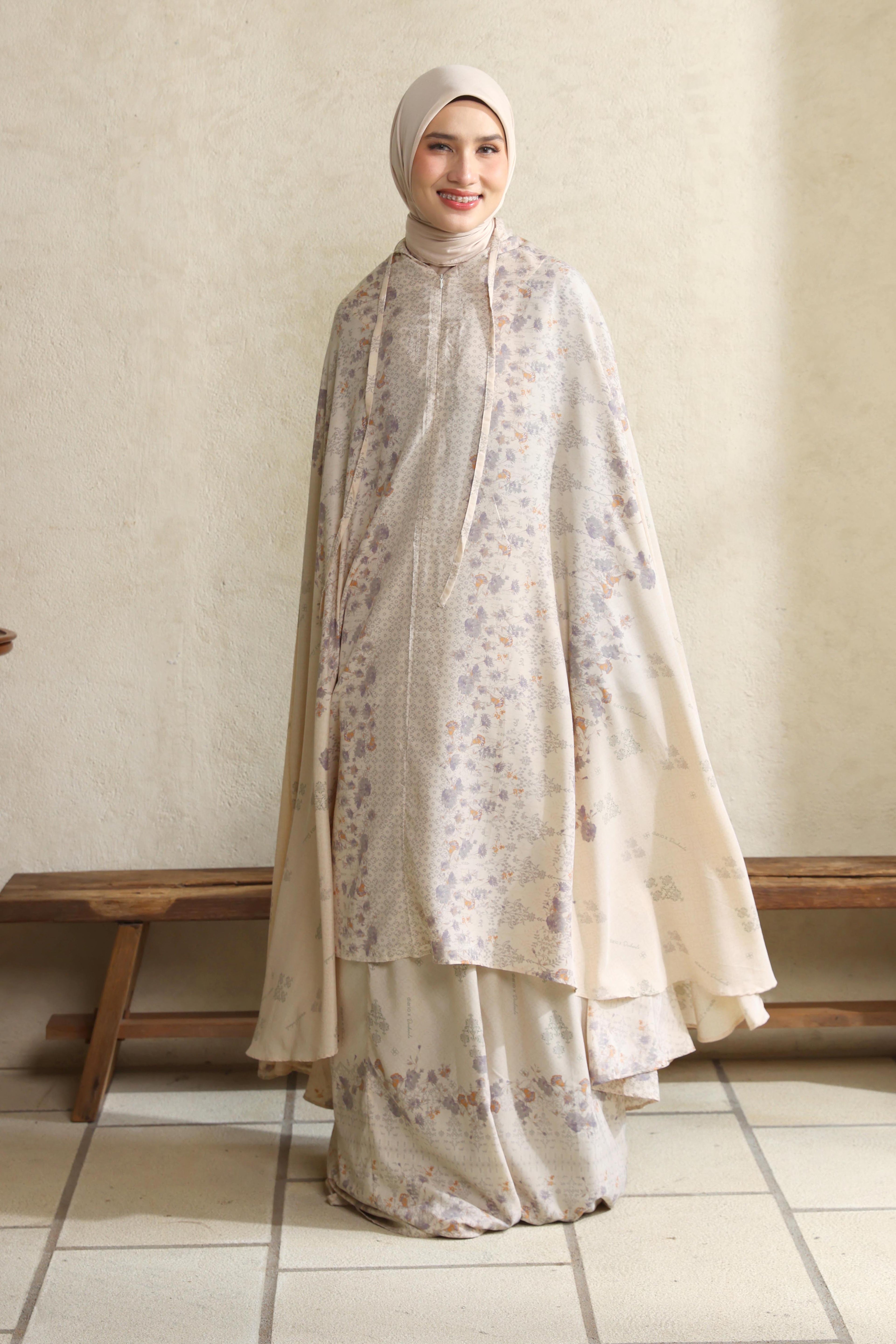 Diario x Dwihanda - Mukena Serenity Prayer Set 2in1 Free Sejadah Travel