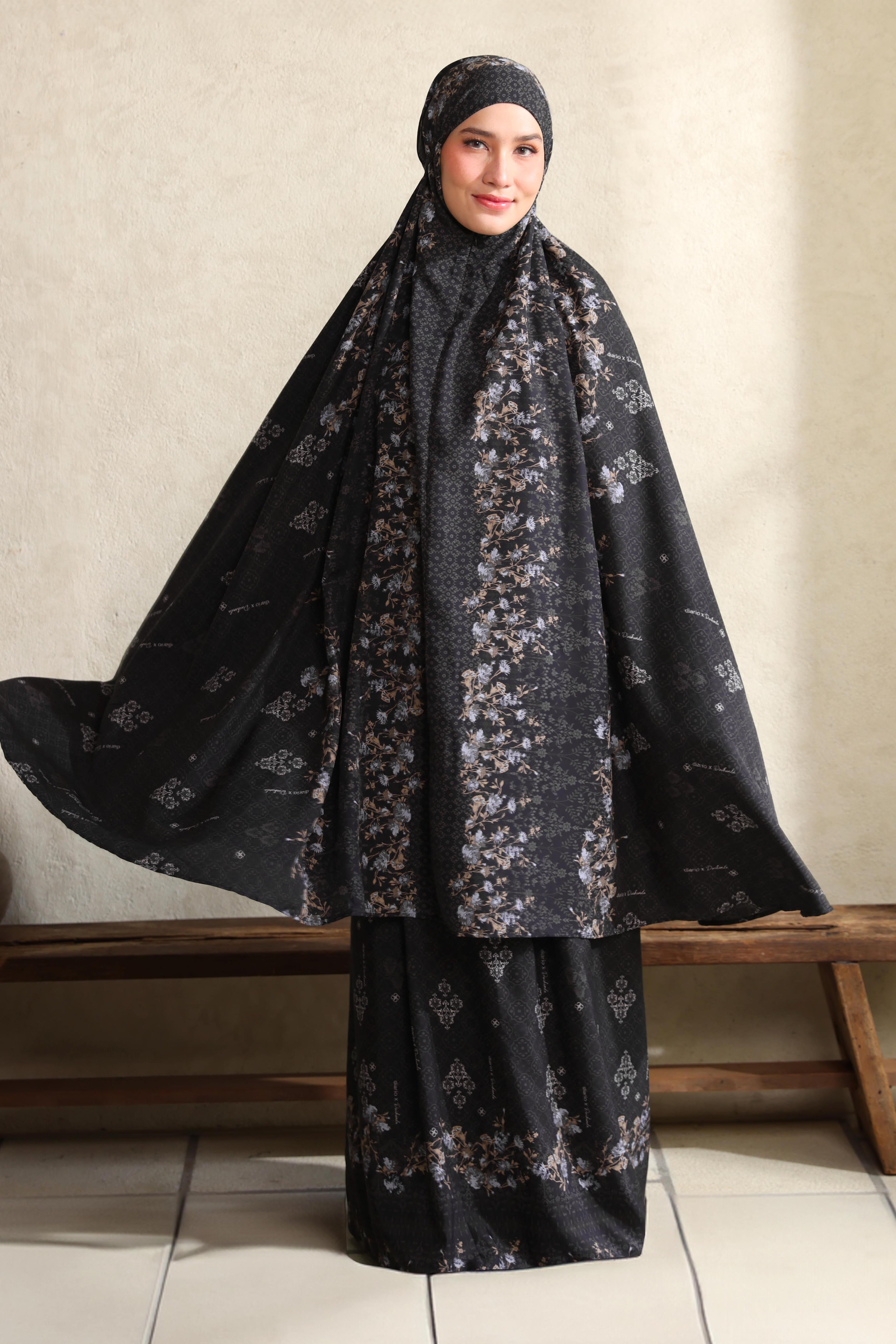 Diario x Dwihanda - Mukena Serenity Prayer Set 2in1 Free Sejadah Travel