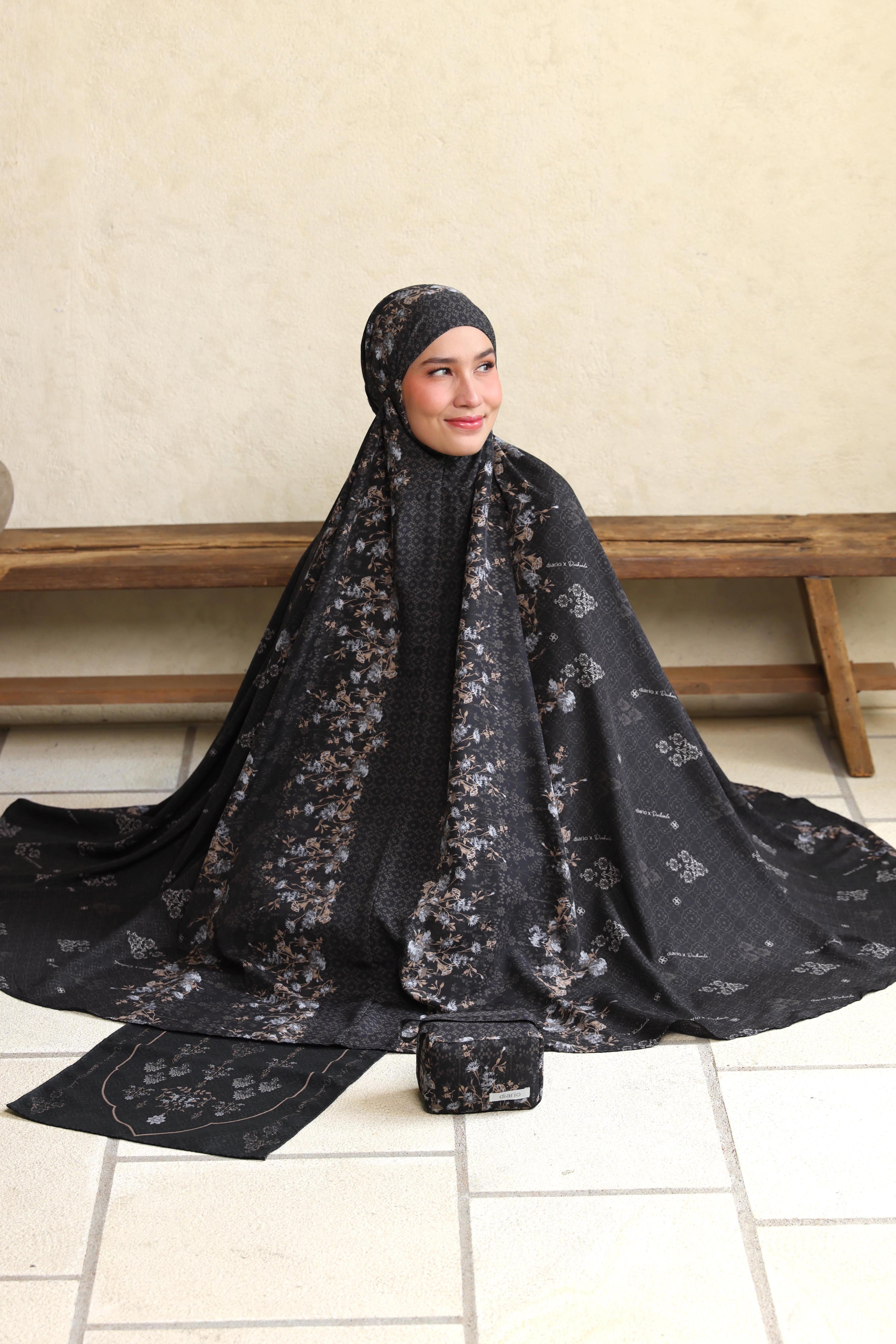 Diario x Dwihanda - Mukena Serenity Prayer Set 2in1 Free Sejadah Travel