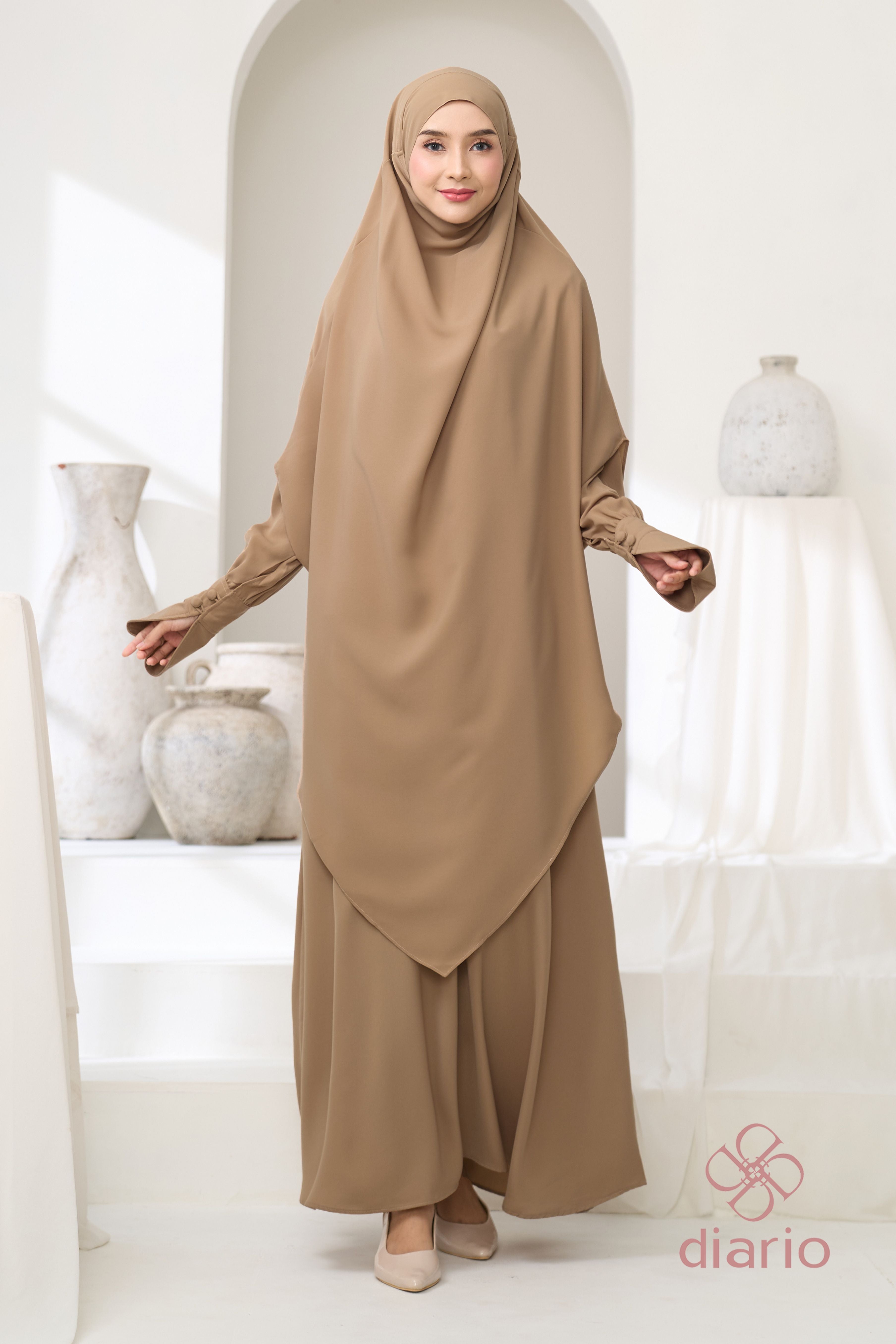 Diario - Yerra Abaya Set Khimar Haji dan Umrah