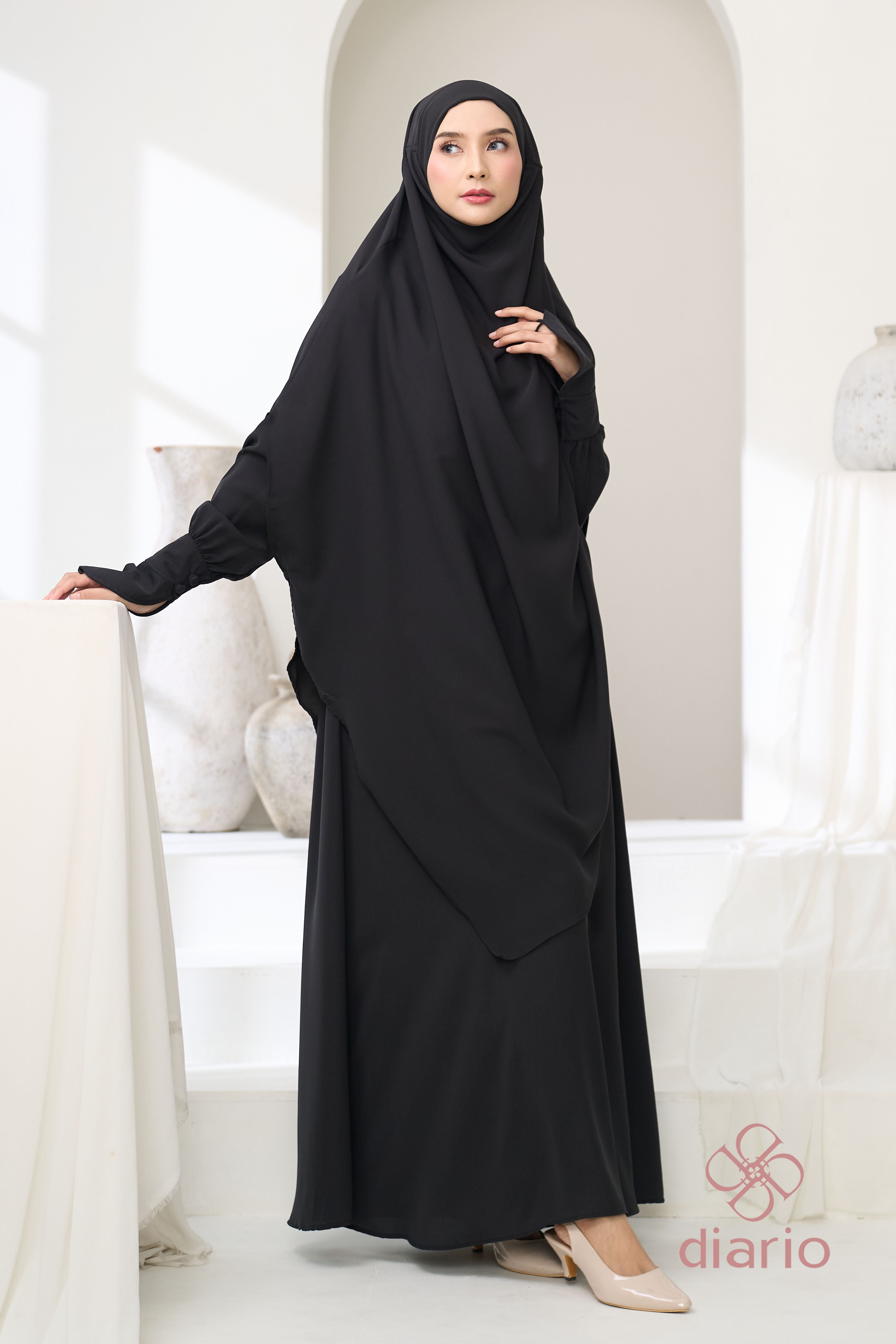 Diario - Yerra Abaya Set Khimar Haji dan Umrah