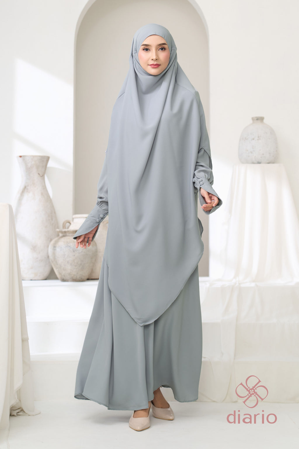 Diario - Yerra Abaya Set Khimar Haji dan Umrah