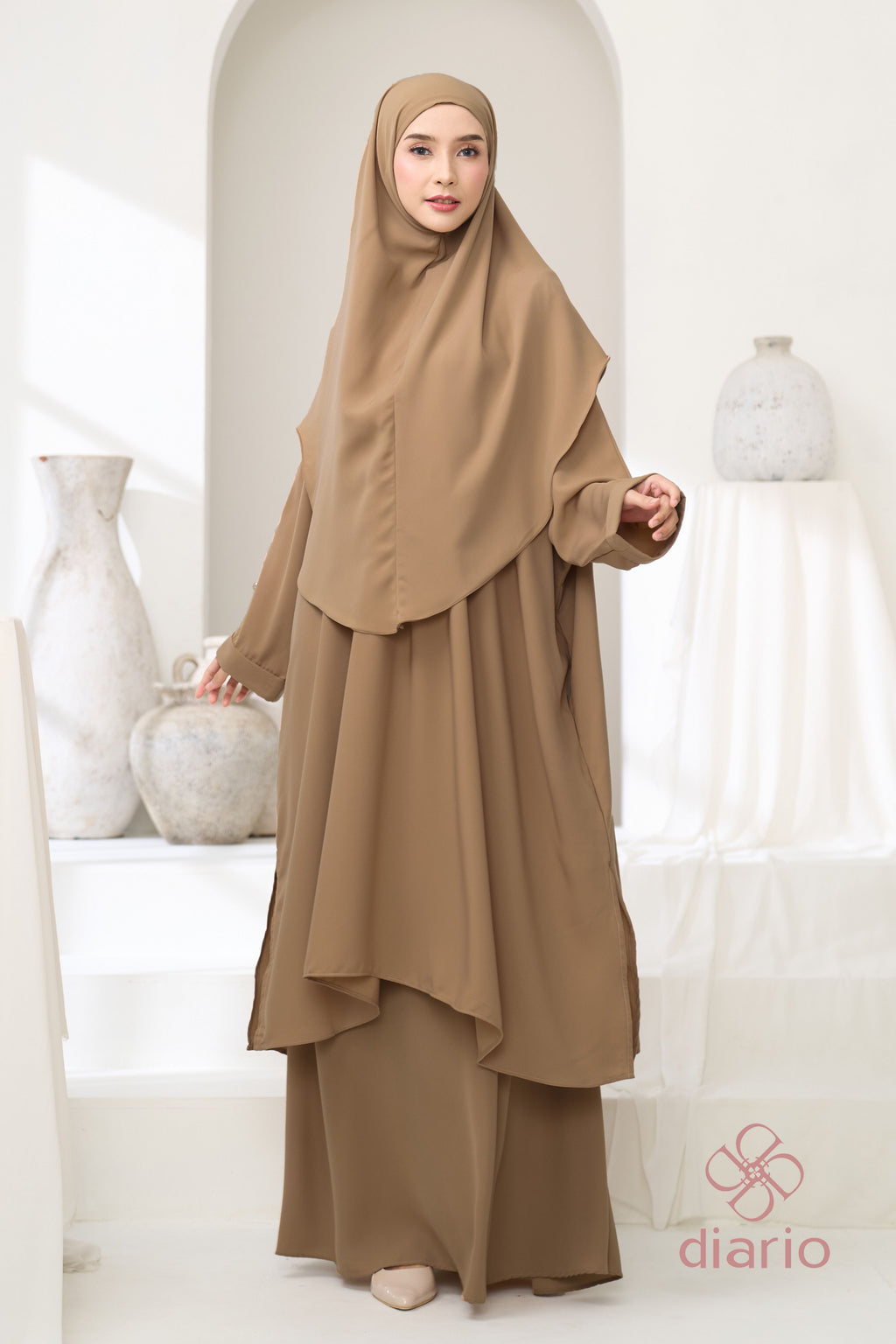 Diario - Giani Abaya Tunik Set Khimar Haji dan Umrah