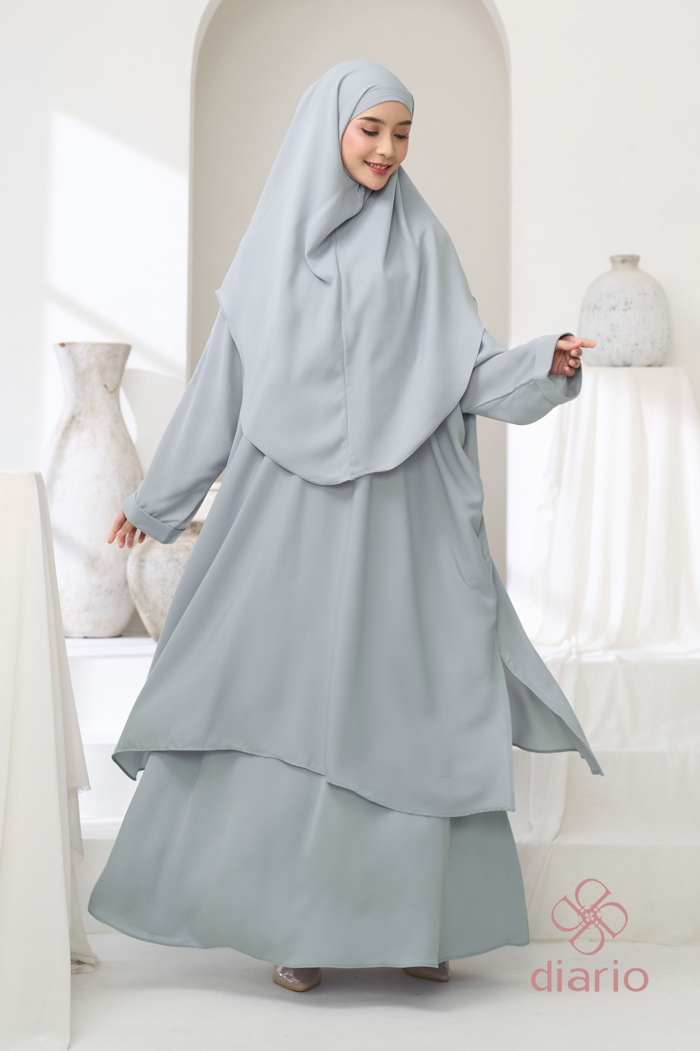 Diario - Giani Abaya Tunik Set Khimar Haji dan Umrah