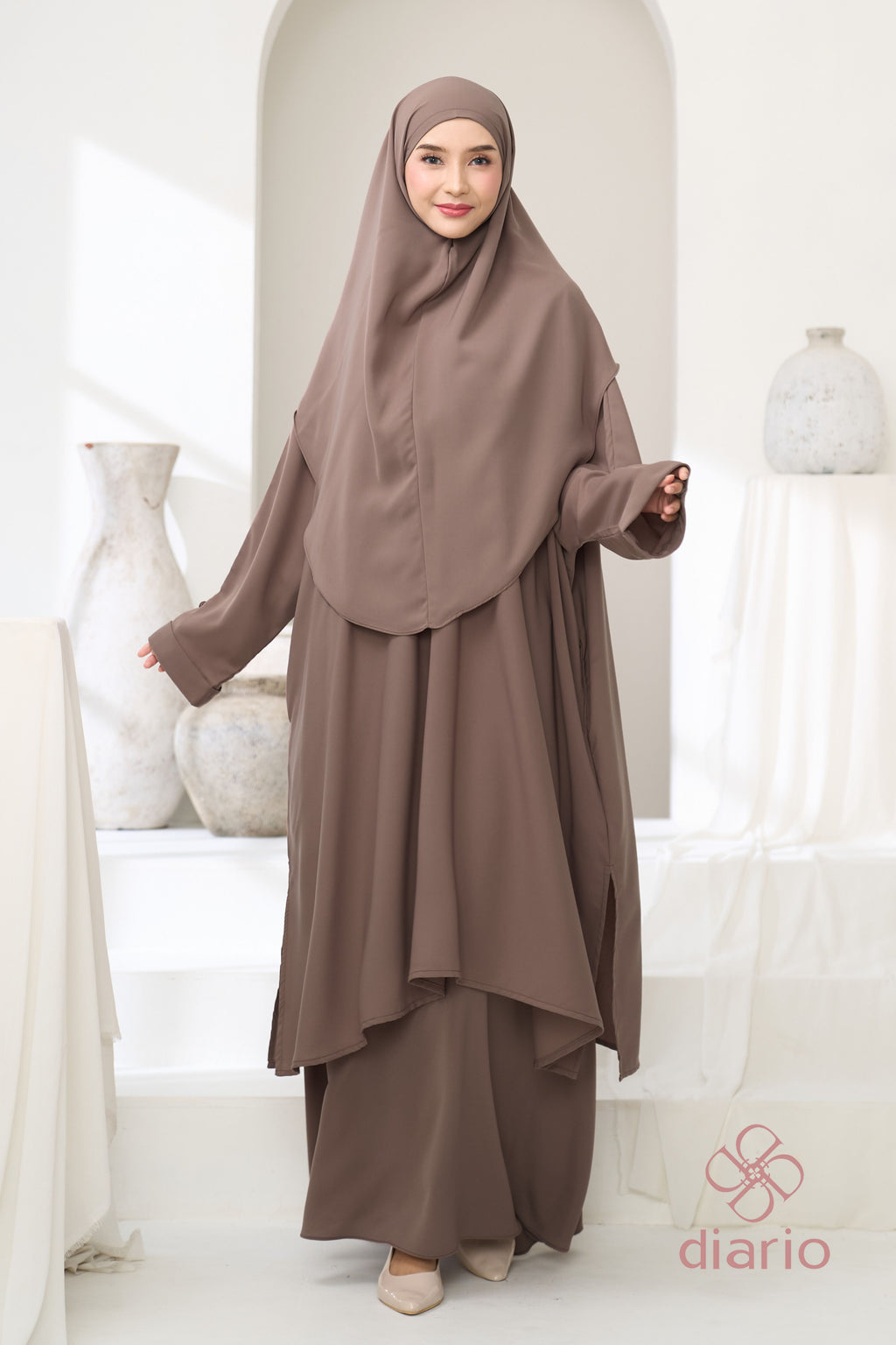 Diario - Giani Abaya Tunik Set Khimar Haji dan Umrah