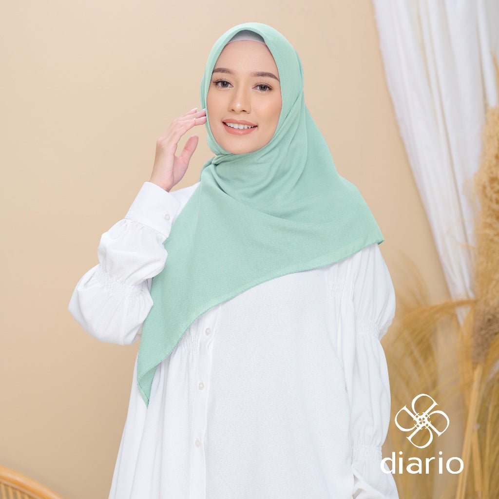 Diario - Kerudung Segi Empat Paris Premium Plain Scarf Vol. 2