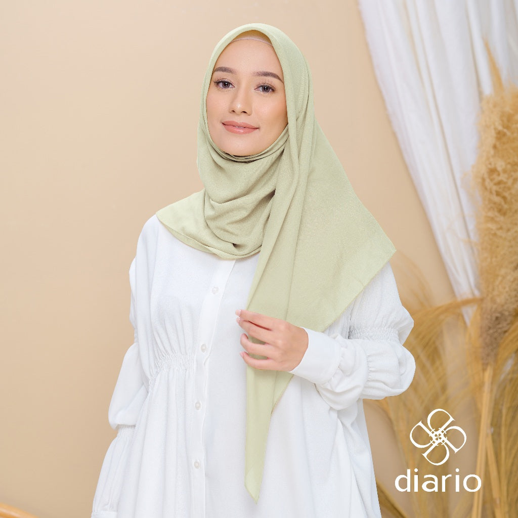 Diario - Kerudung Segi Empat Paris Premium Plain Scarf Vol. 2