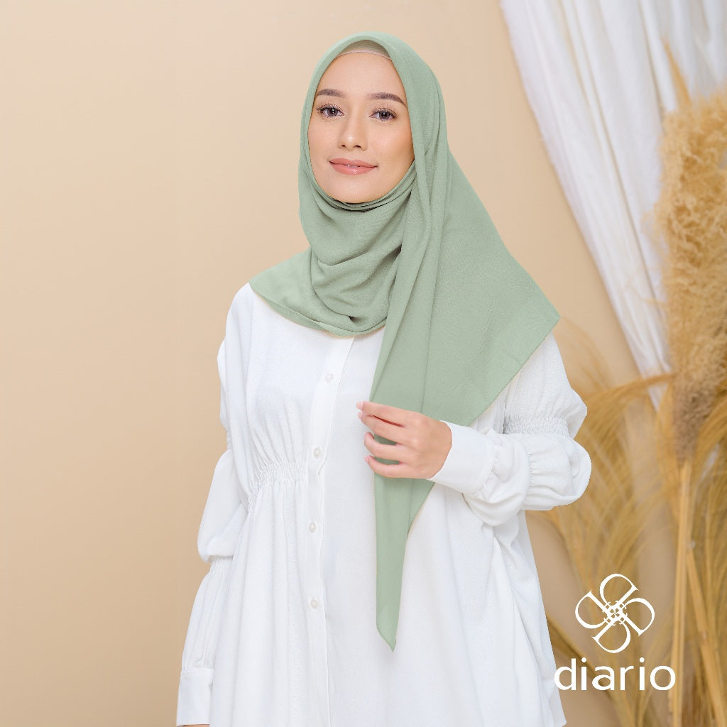Diario - Kerudung Segi Empat Paris Premium Plain Scarf Vol. 2