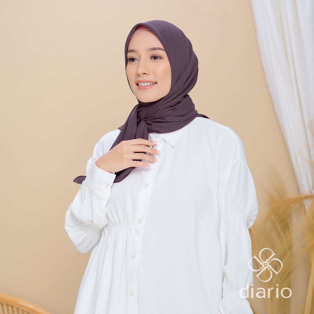 Diario - Kerudung Segi Empat Paris Premium Plain Scarf Vol. 2