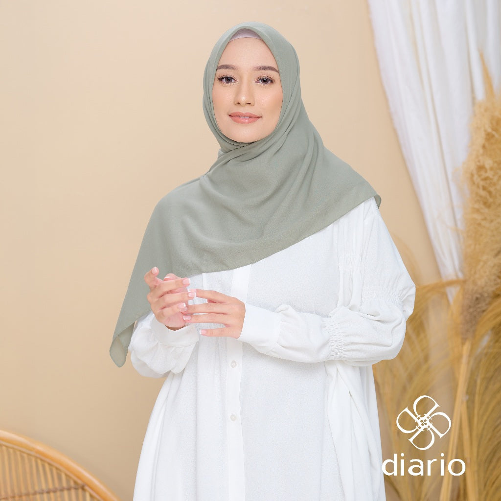 Diario - Kerudung Segi Empat Paris Premium Plain Scarf Vol. 2