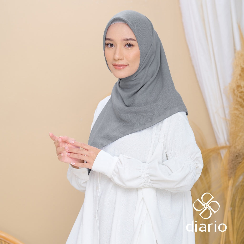 Diario - Kerudung Segi Empat Paris Premium Plain Scarf Vol. 2