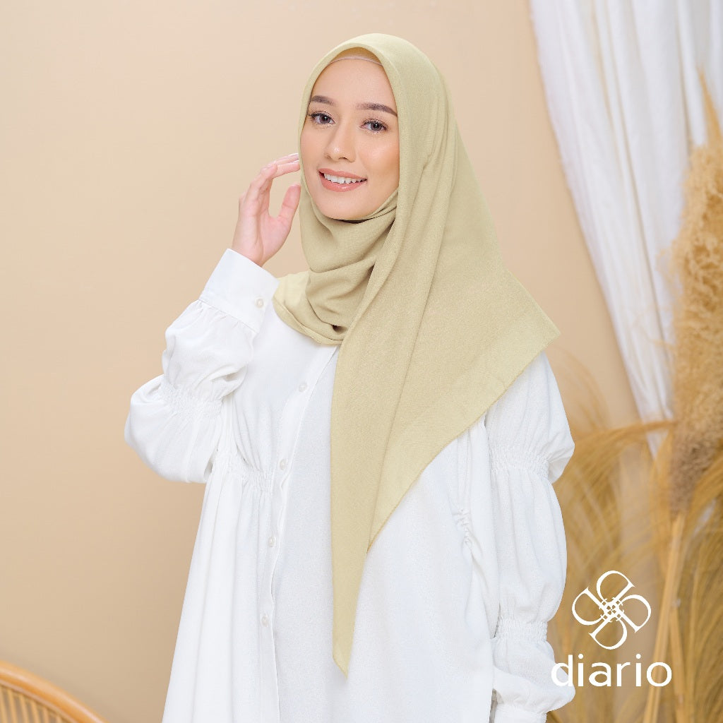 Diario - Kerudung Segi Empat Paris Premium Plain Scarf Vol. 2
