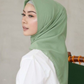Diario - Kerudung Segi Empat Ultrafine Plain Scarf Voal Green Series