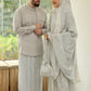 Diario - Hampers Couple Mukena dan Sarung Grey Violet Elisha Series