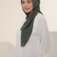 Diario - Kerudung Segi Empat Ultrafine Plain Scarf Voal Green Series