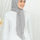Diario - Kerudung Segi Empat Ultrafine Plain Scarf Grey Series