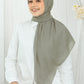 Diario - Kerudung Segi Empat Ultrafine Plain Scarf Grey Series