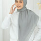 Diario - Kerudung Segi Empat Ultrafine Plain Scarf Grey Series