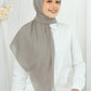Diario - Kerudung Segi Empat Ultrafine Plain Scarf Grey Series