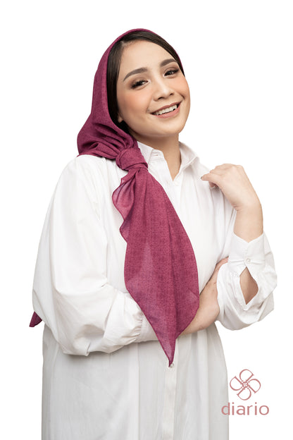 Diario x Nagita Slavina - Ultrafine Plain Scarf Kerudung Segi Empat